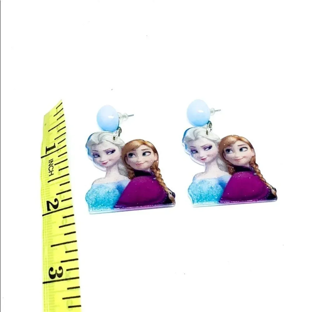 NWT Frozen Glittery Dangle Earrings